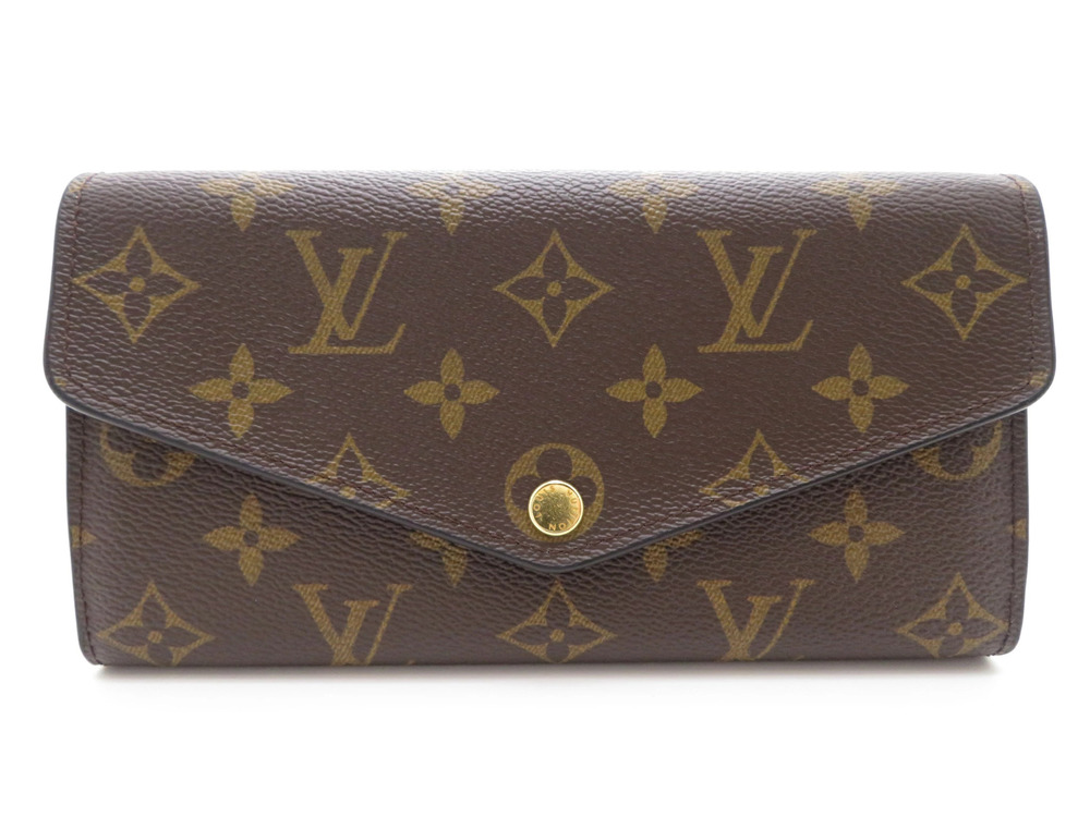 Louis Vuitton Portefeuille Sarah Monogram Wallet Brown
